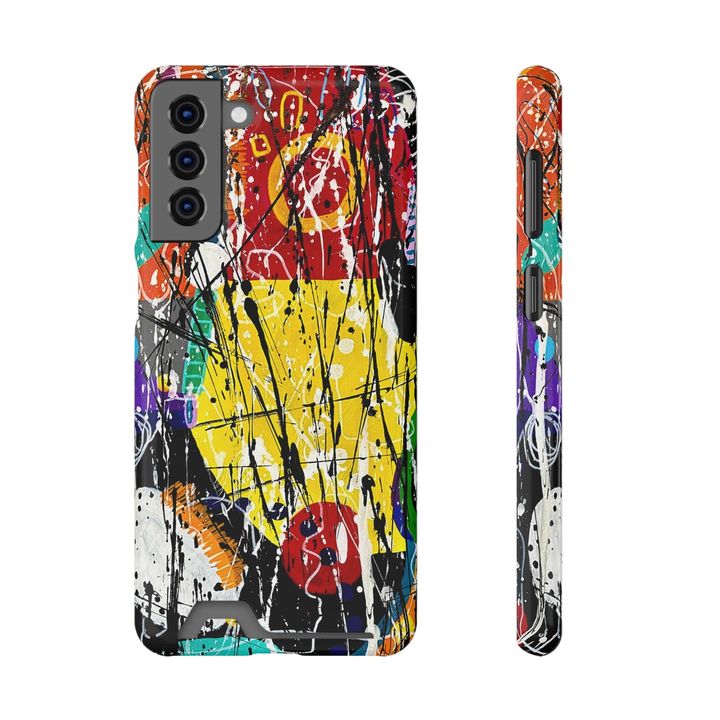 5Featured - Abstract Art Phone Case With Card Holder