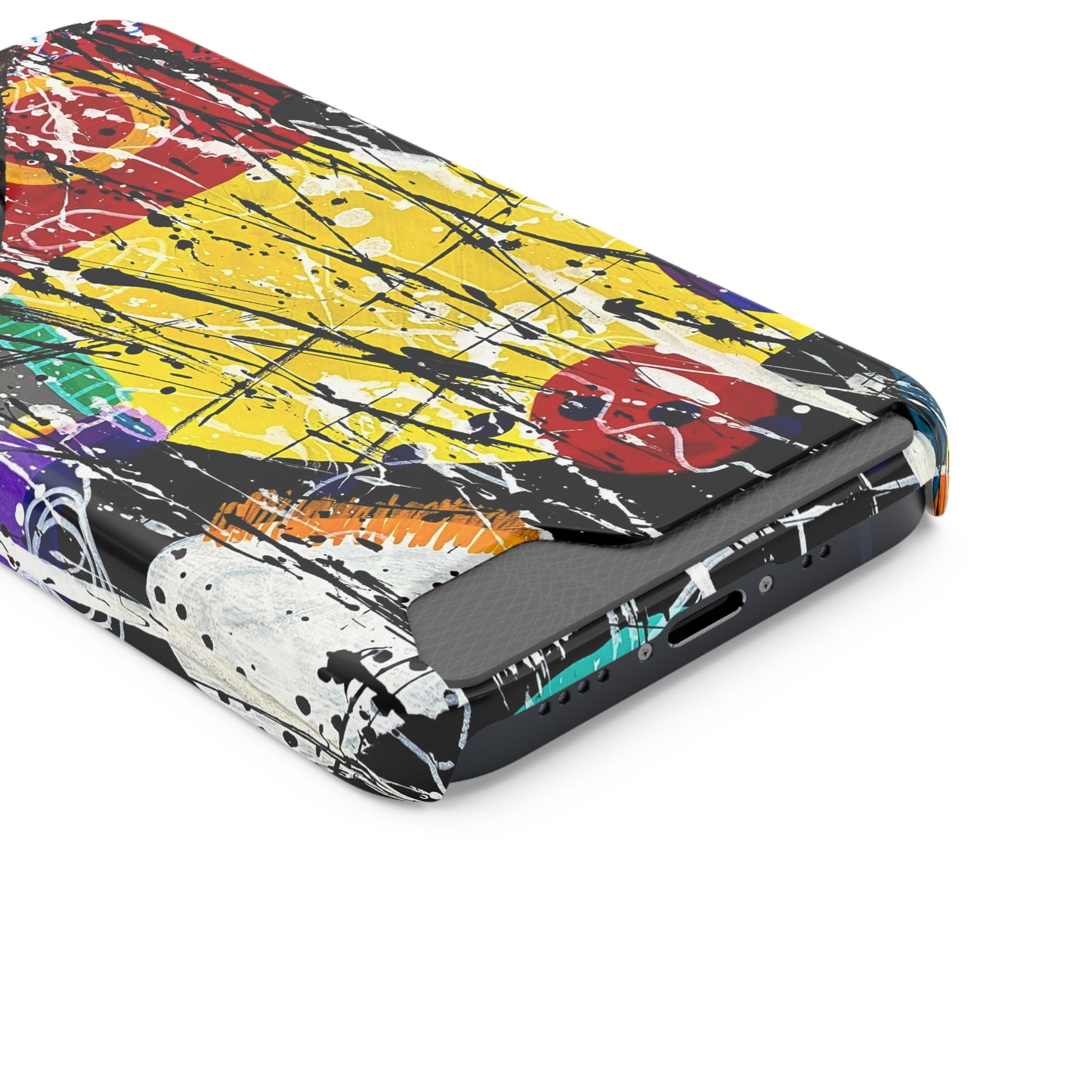 5Featured - Abstract Art Phone Case With Card Holder