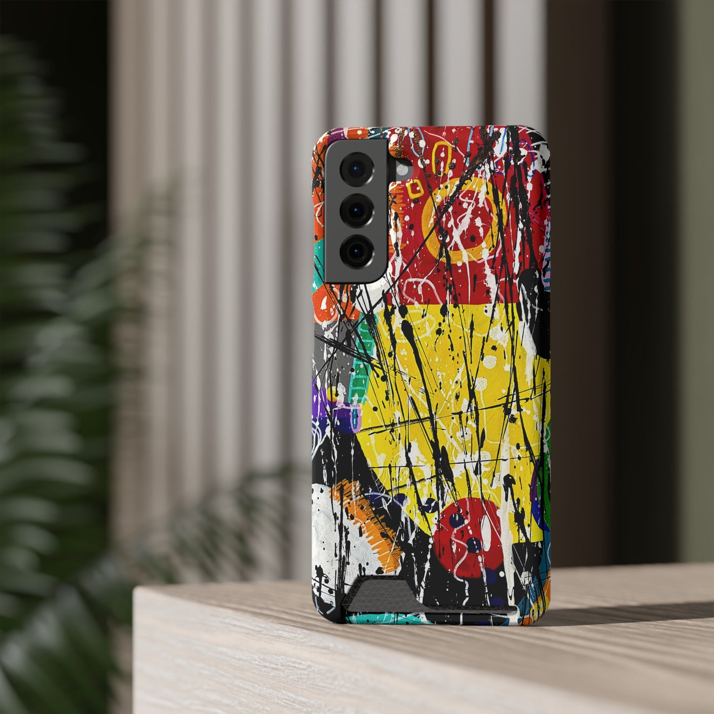 5Featured - Abstract Art Phone Case With Card Holder