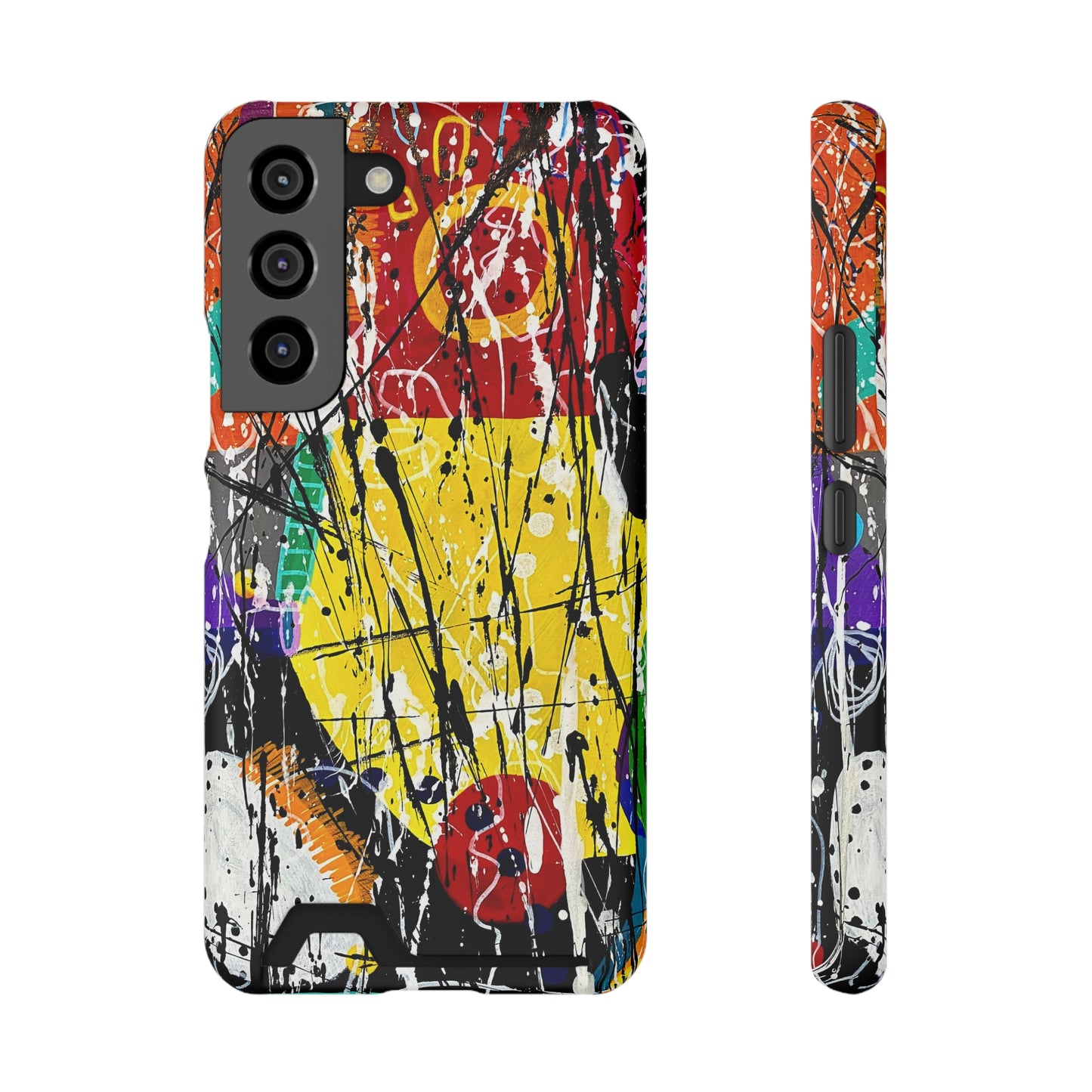 5Featured - Abstract Art Phone Case With Card Holder
