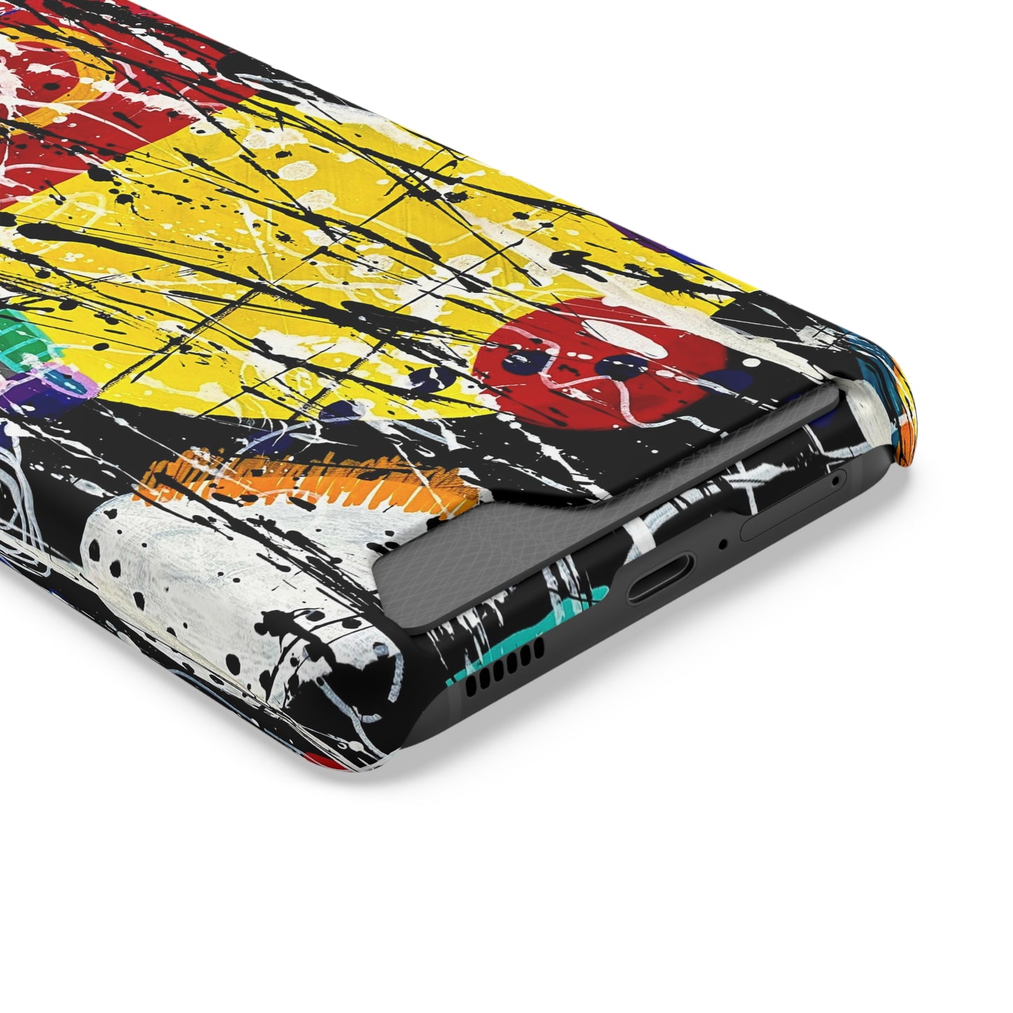 5Featured - Abstract Art Phone Case With Card Holder
