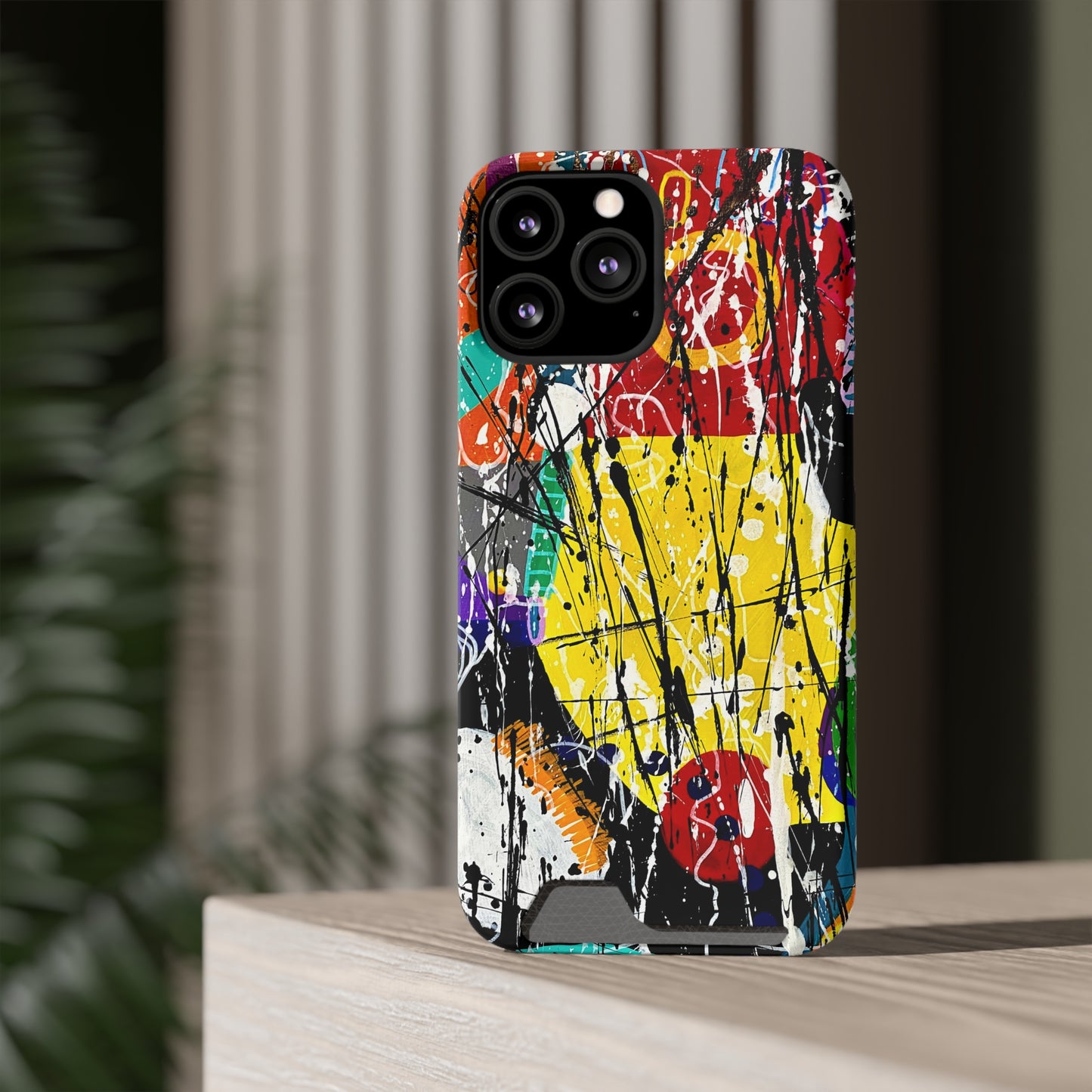 5Featured - Abstract Art Phone Case With Card Holder