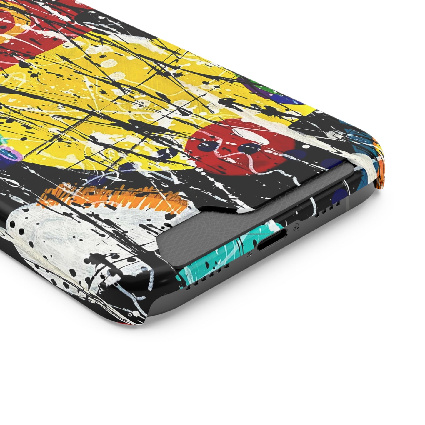 5Featured - Abstract Art Phone Case With Card Holder