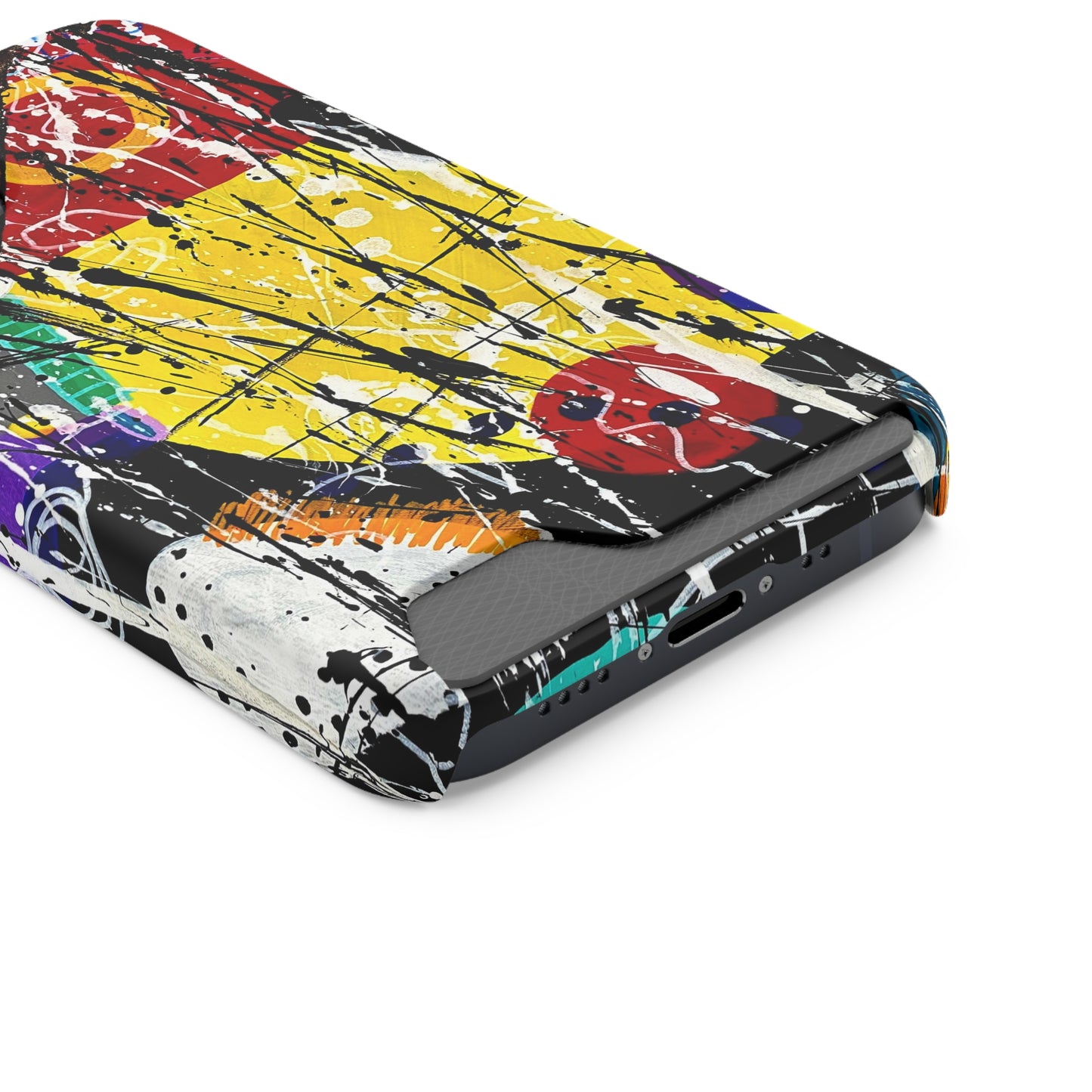 5Featured - Abstract Art Phone Case With Card Holder