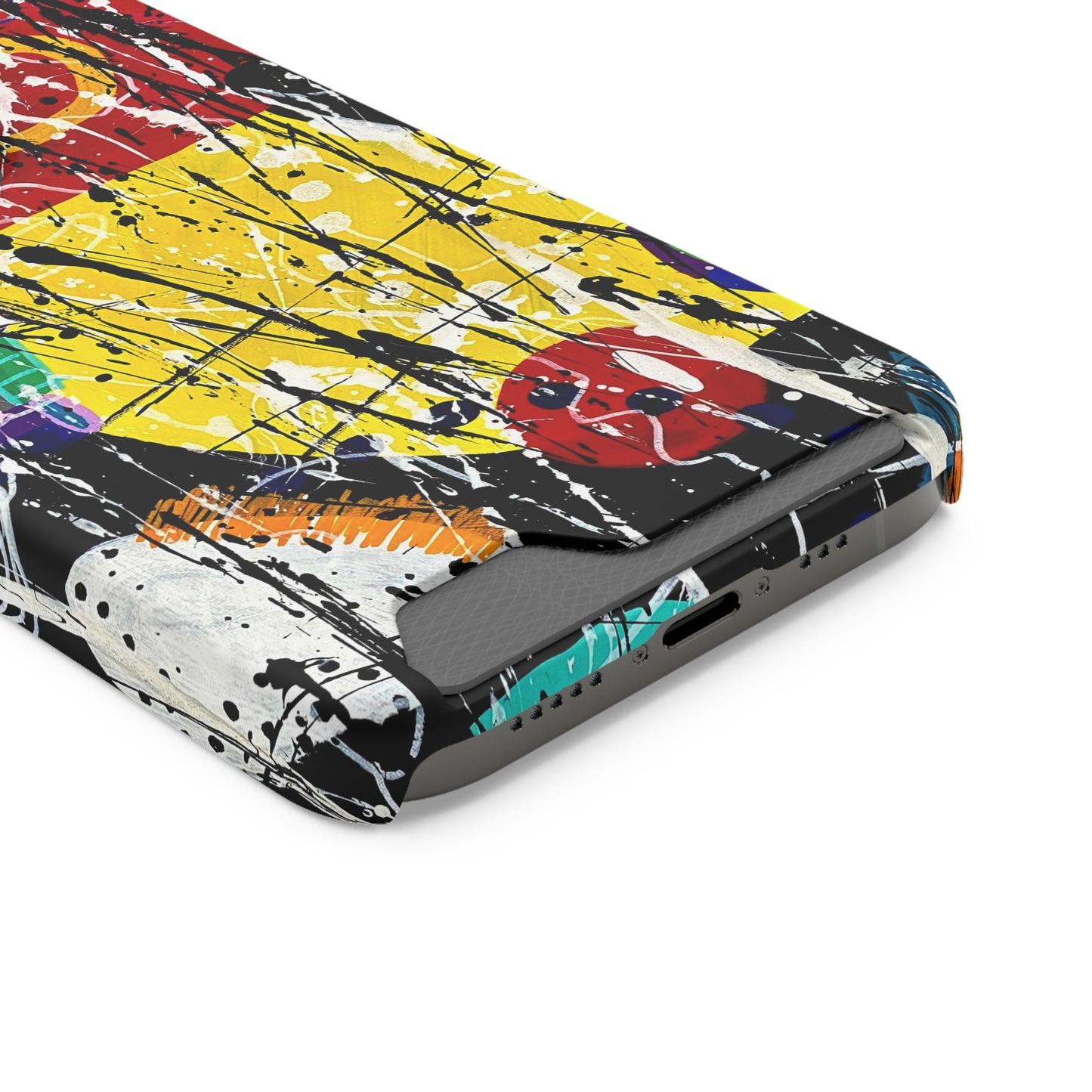 5Featured - Abstract Art Phone Case With Card Holder