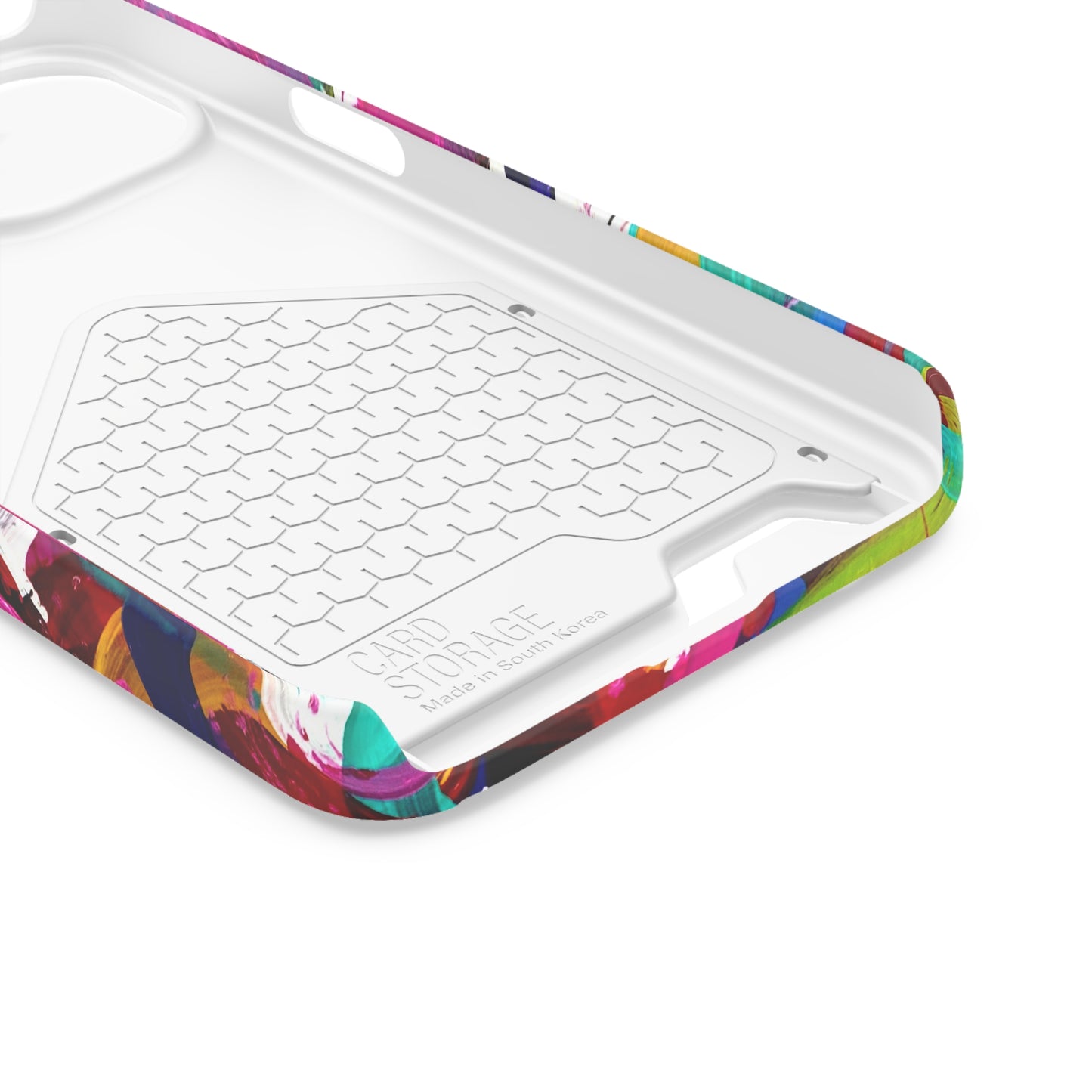 Abstract Art Phone Case With Card Holder