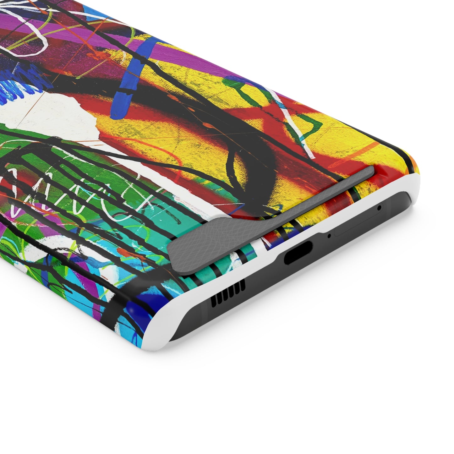 Abstract Art Phone Case With Card Holder