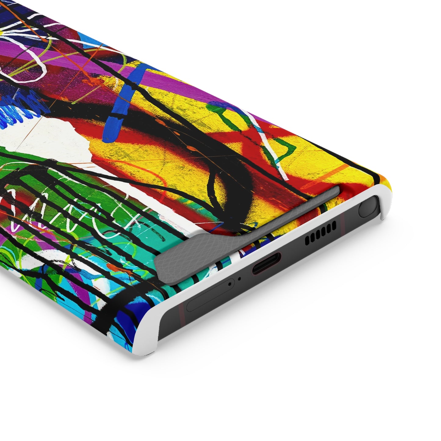 Abstract Art Phone Case With Card Holder