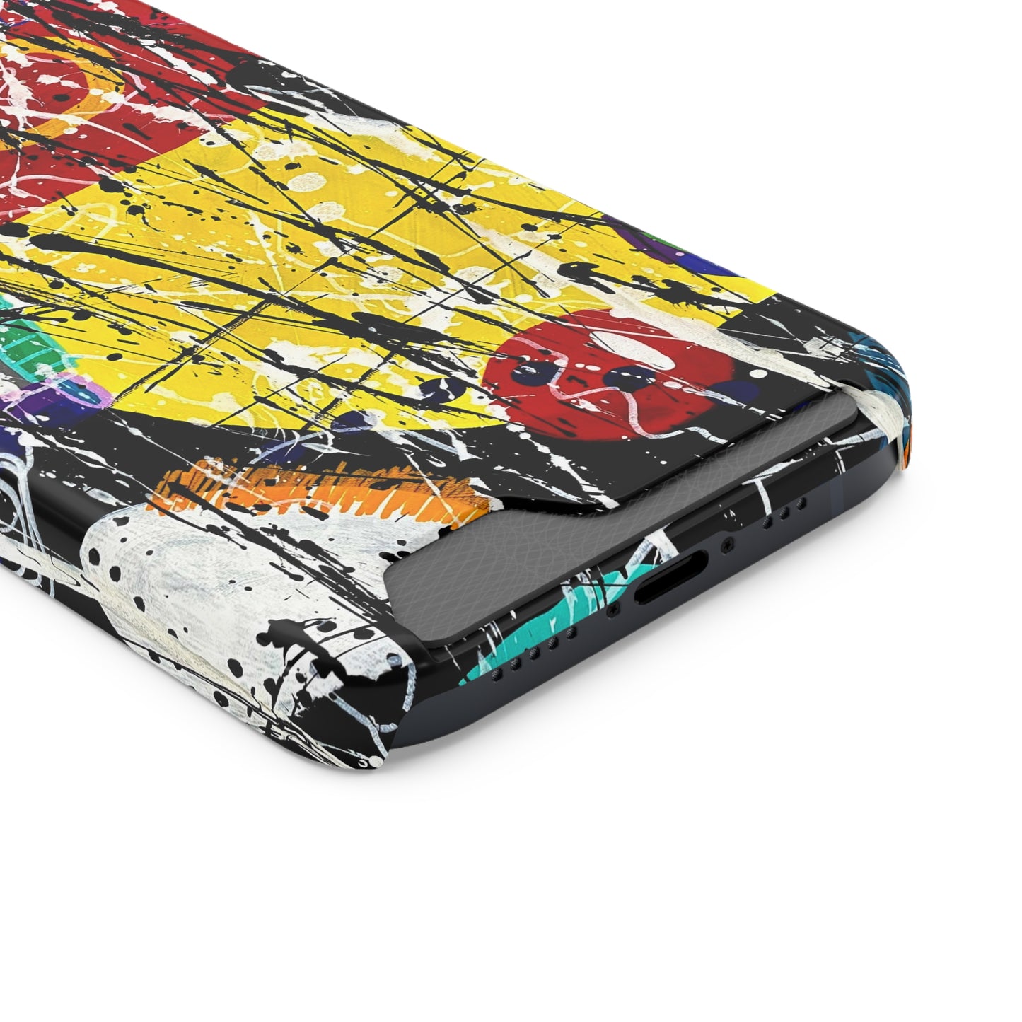 5Featured - Abstract Art Phone Case With Card Holder