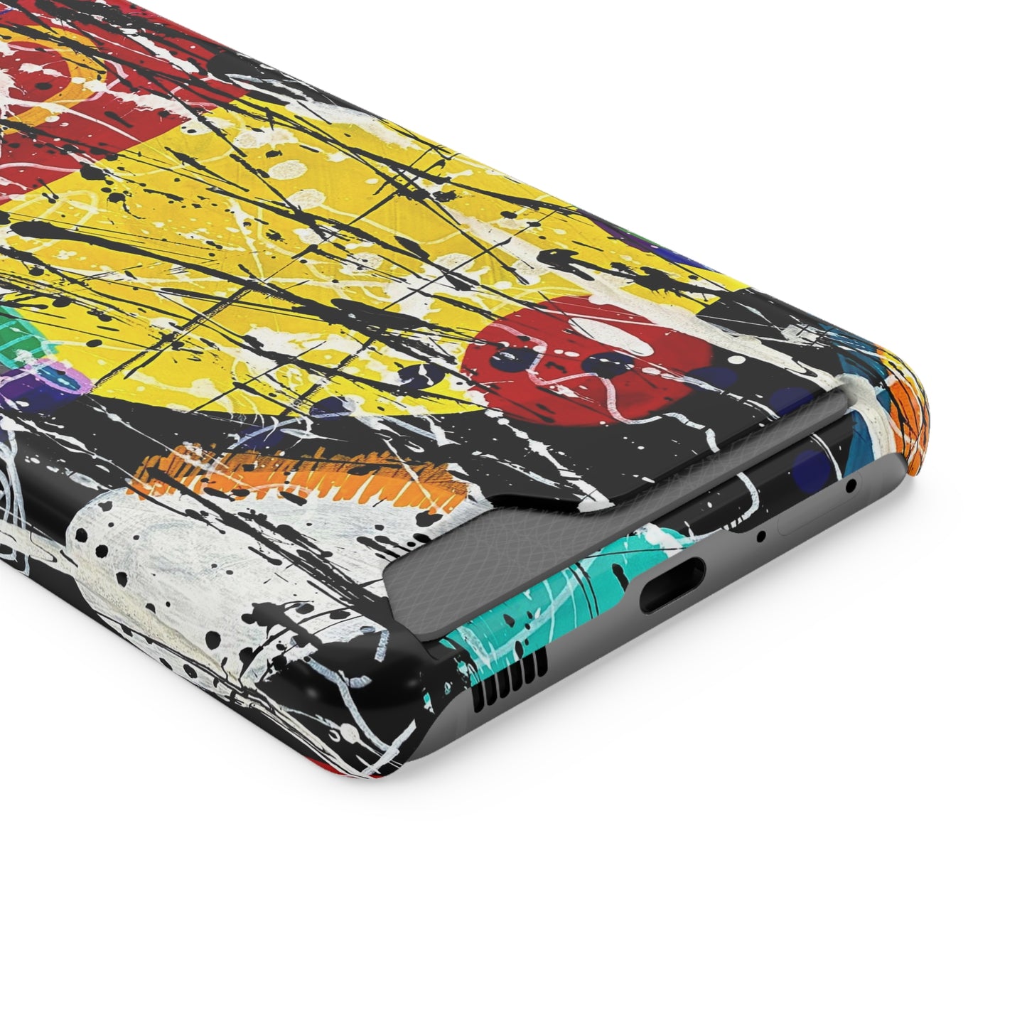 5Featured - Abstract Art Phone Case With Card Holder