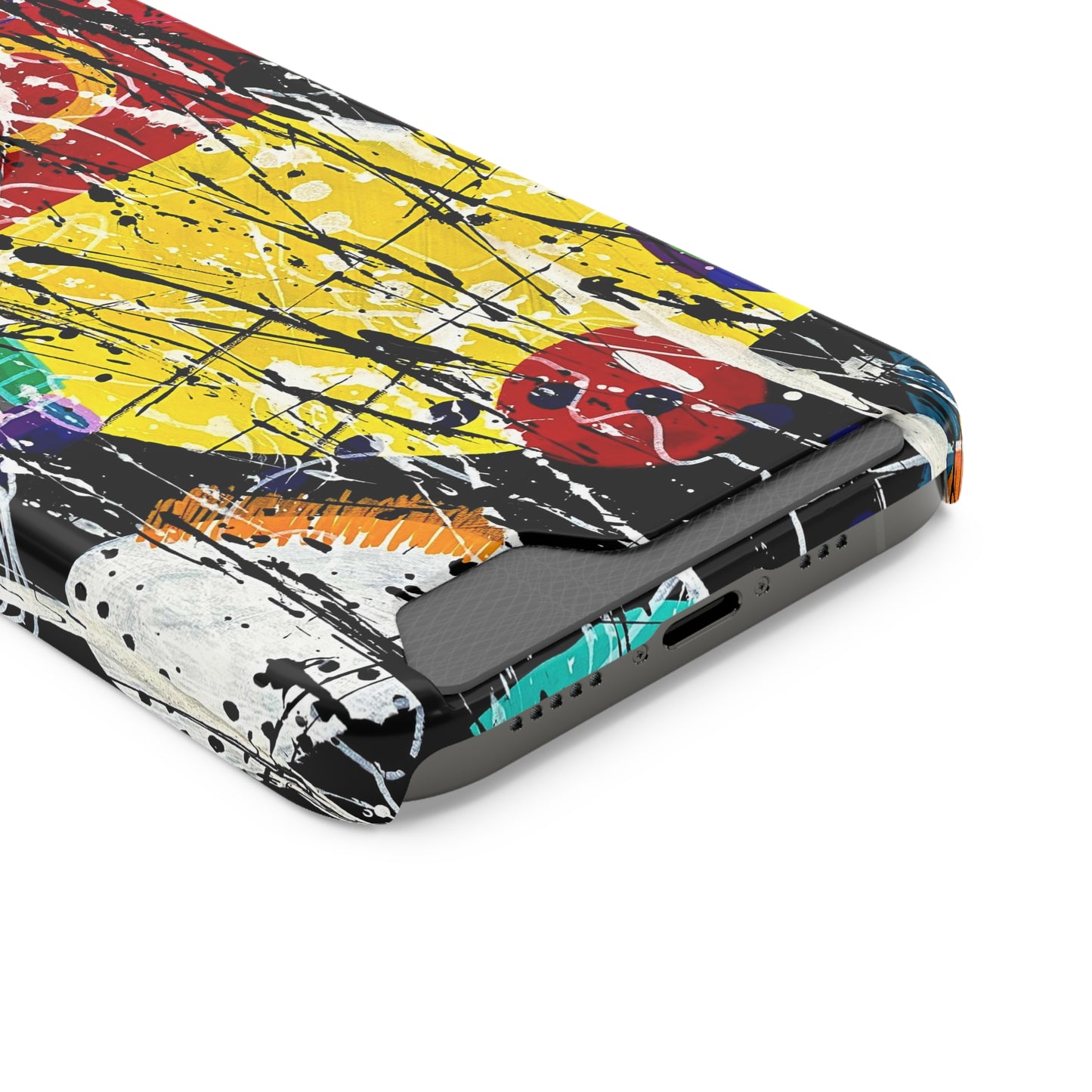 5Featured - Abstract Art Phone Case With Card Holder