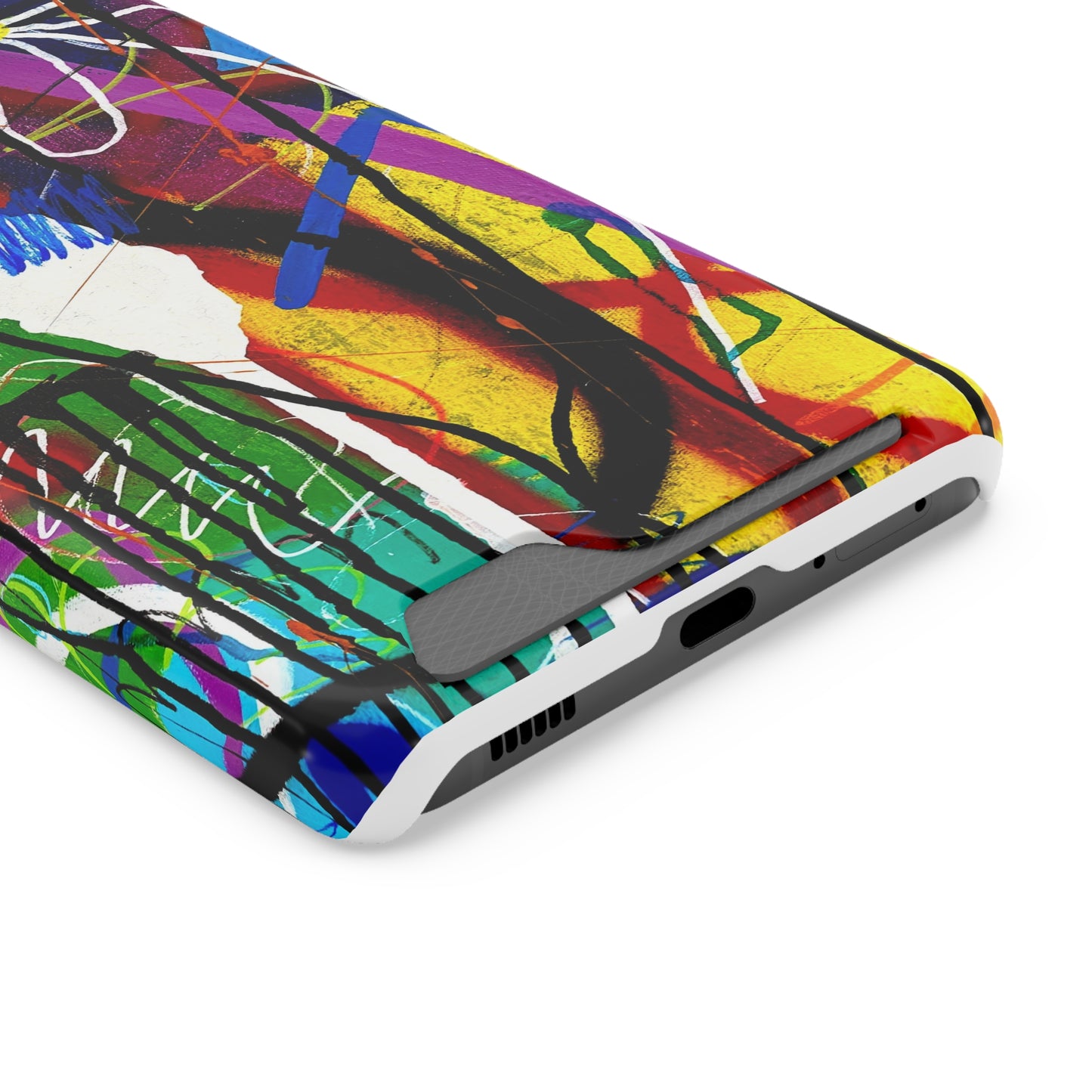 Abstract Art Phone Case With Card Holder
