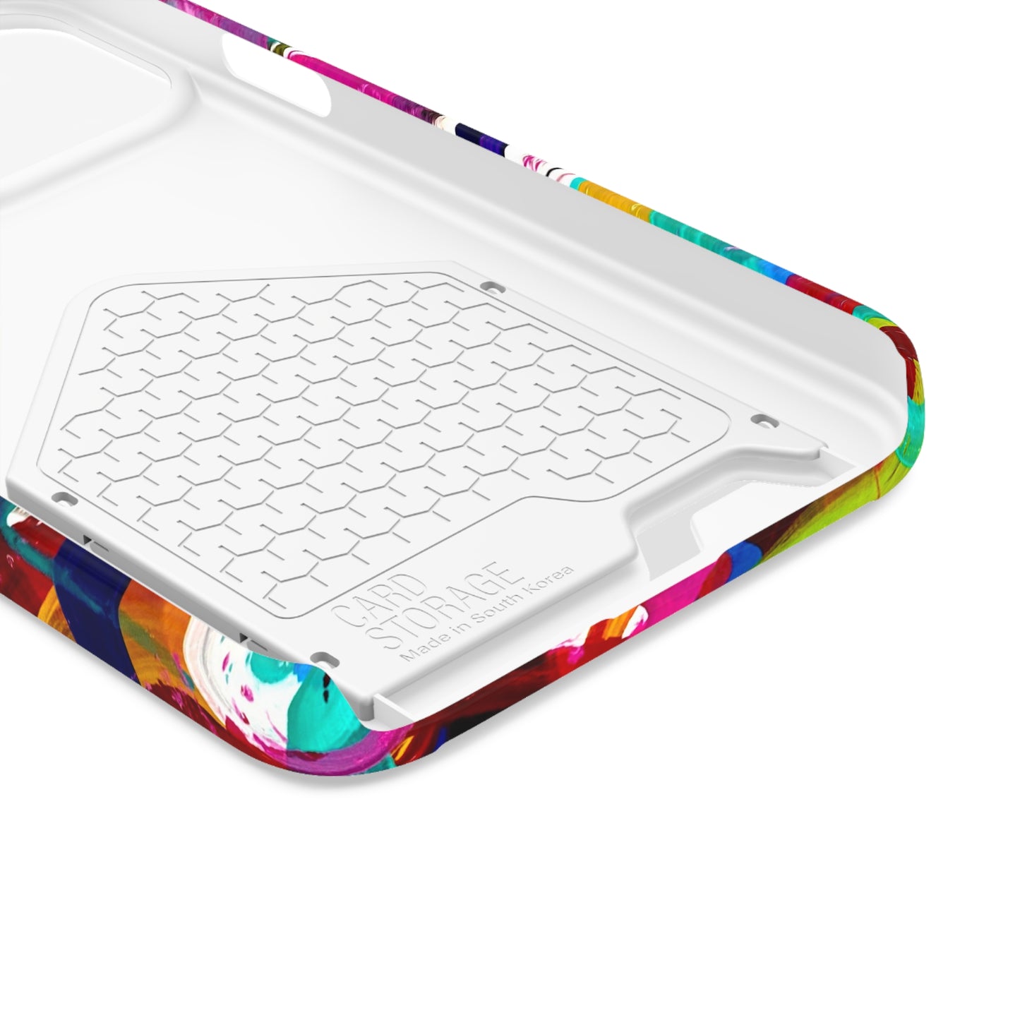 Abstract Art Phone Case With Card Holder