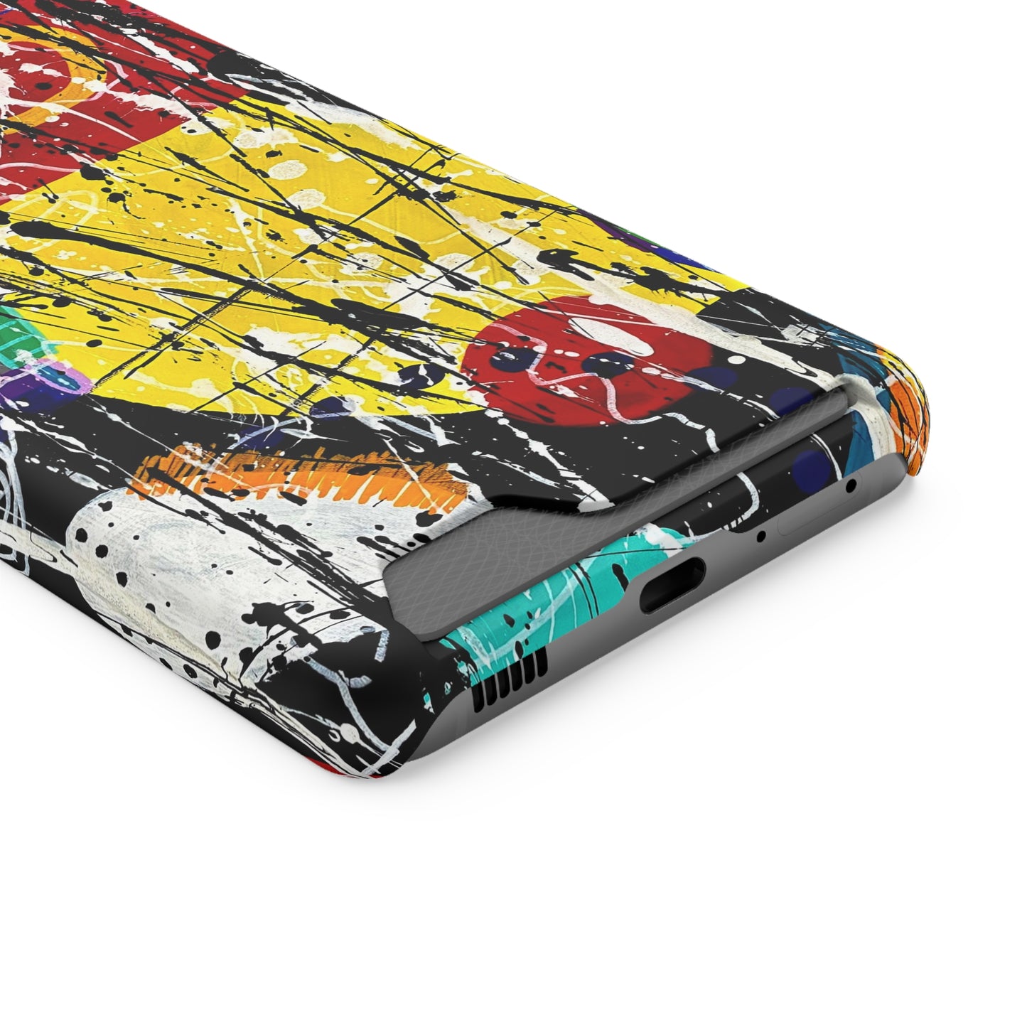 5Featured - Abstract Art Phone Case With Card Holder