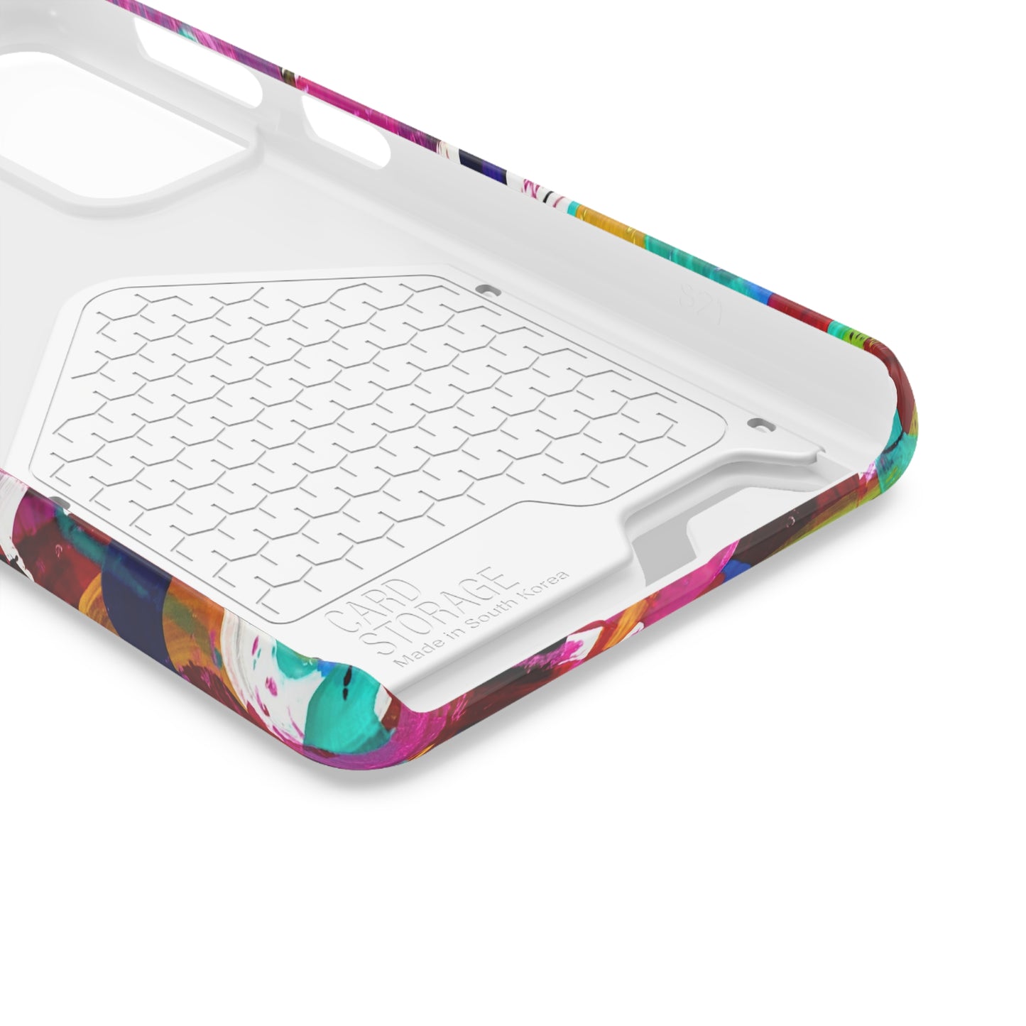 Abstract Art Phone Case With Card Holder