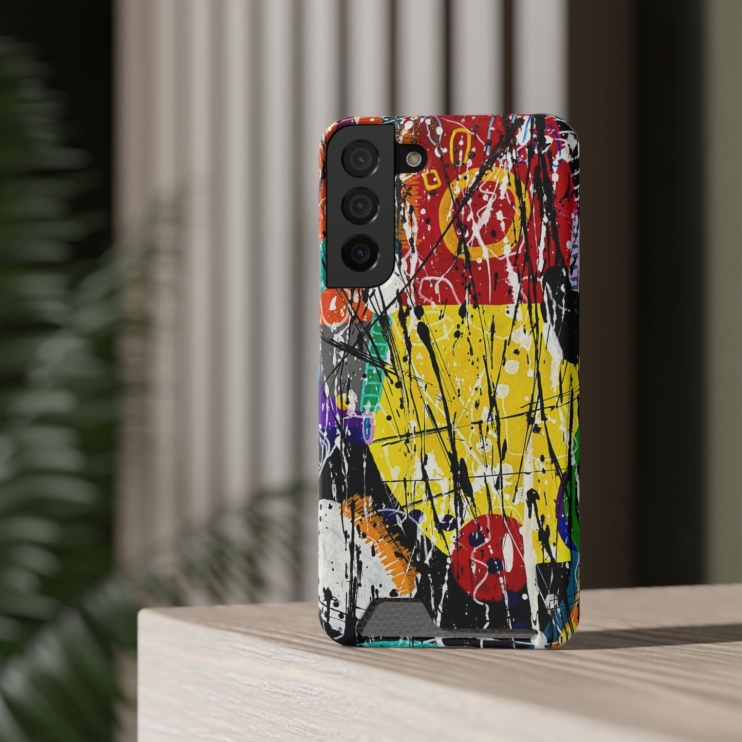 5Featured - Abstract Art Phone Case With Card Holder