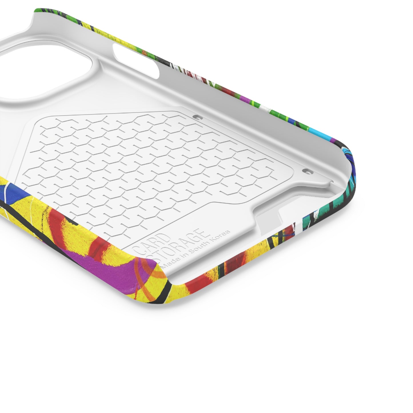 Abstract Art Phone Case With Card Holder