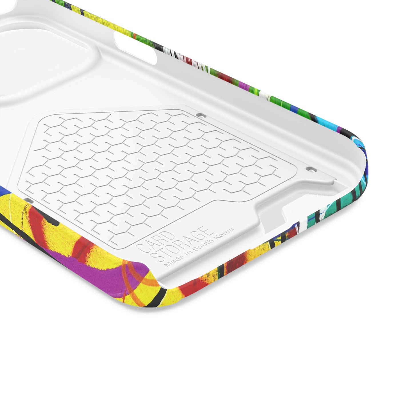 Abstract Art Phone Case With Card Holder