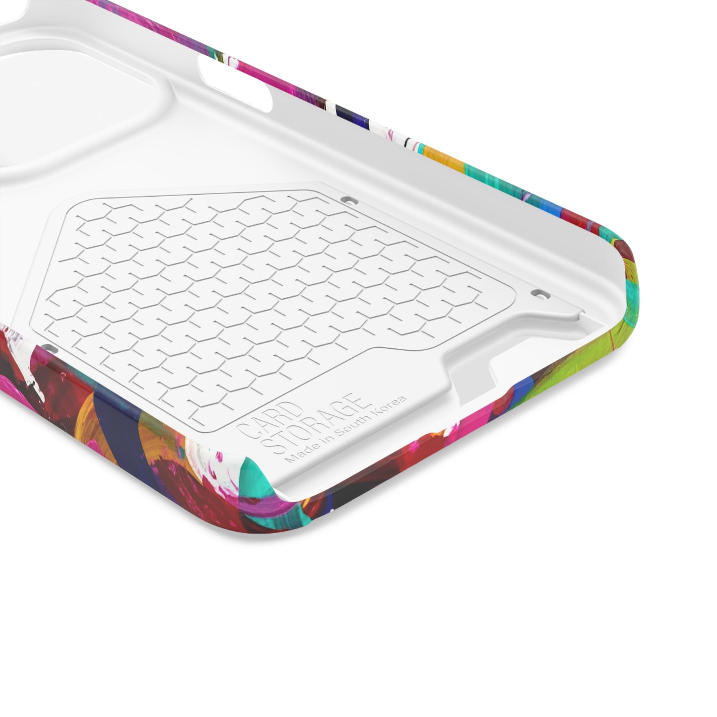 Abstract Art Phone Case With Card Holder