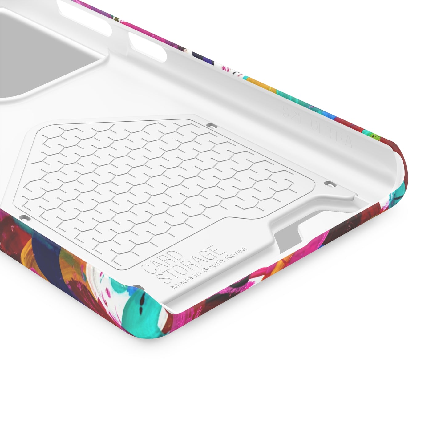 Abstract Art Phone Case With Card Holder