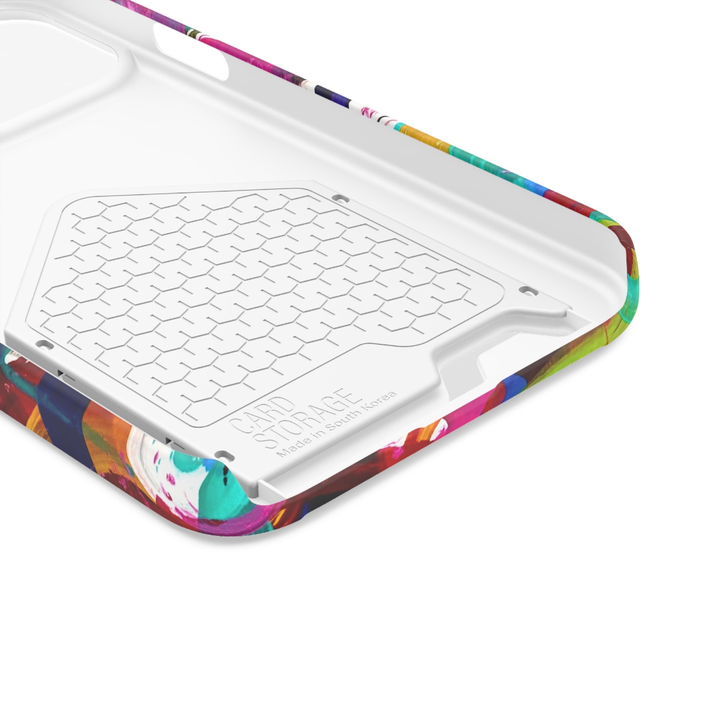 Abstract Art Phone Case With Card Holder