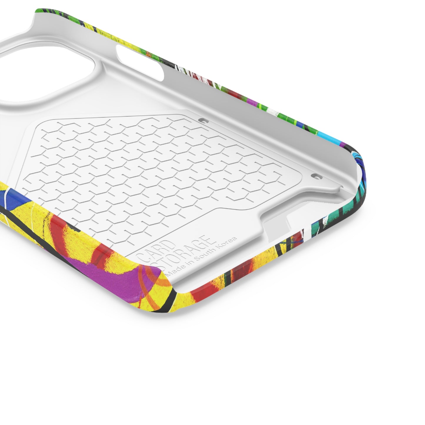 Abstract Art Phone Case With Card Holder