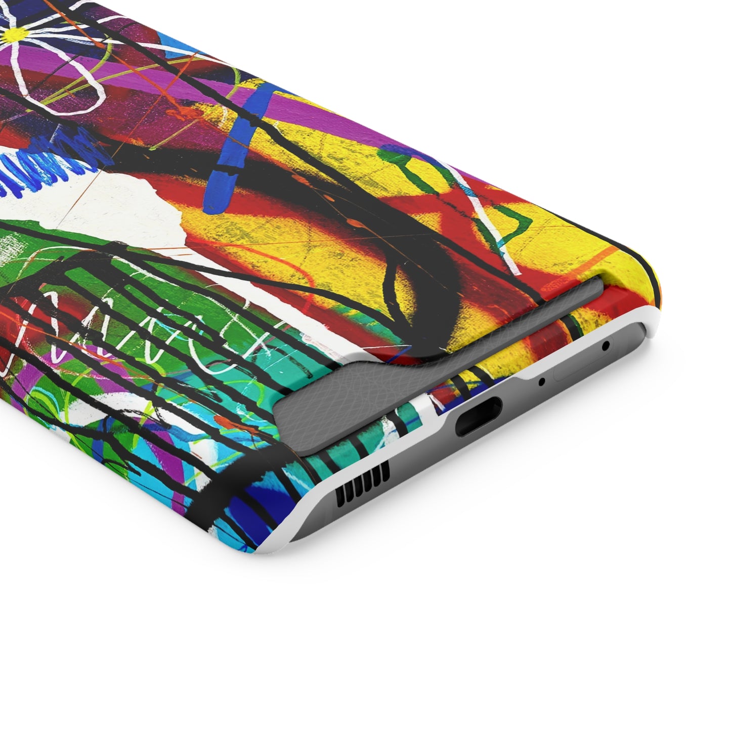 Abstract Art Phone Case With Card Holder