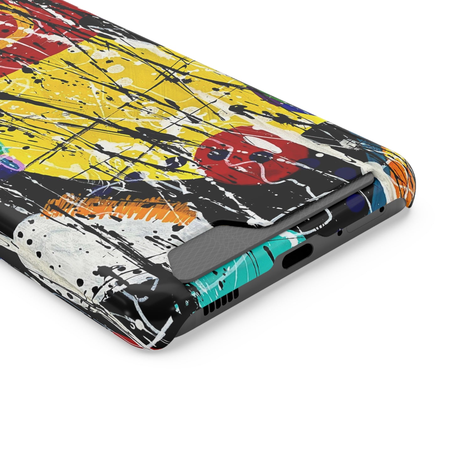 5Featured - Abstract Art Phone Case With Card Holder