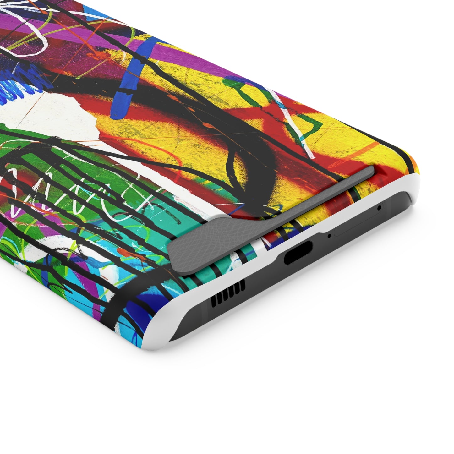 Abstract Art Phone Case With Card Holder