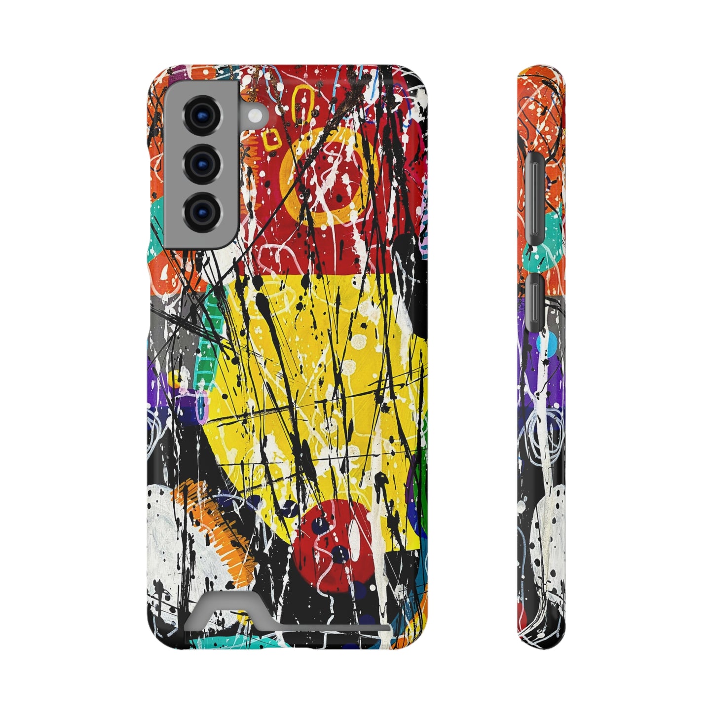 5Featured - Abstract Art Phone Case With Card Holder