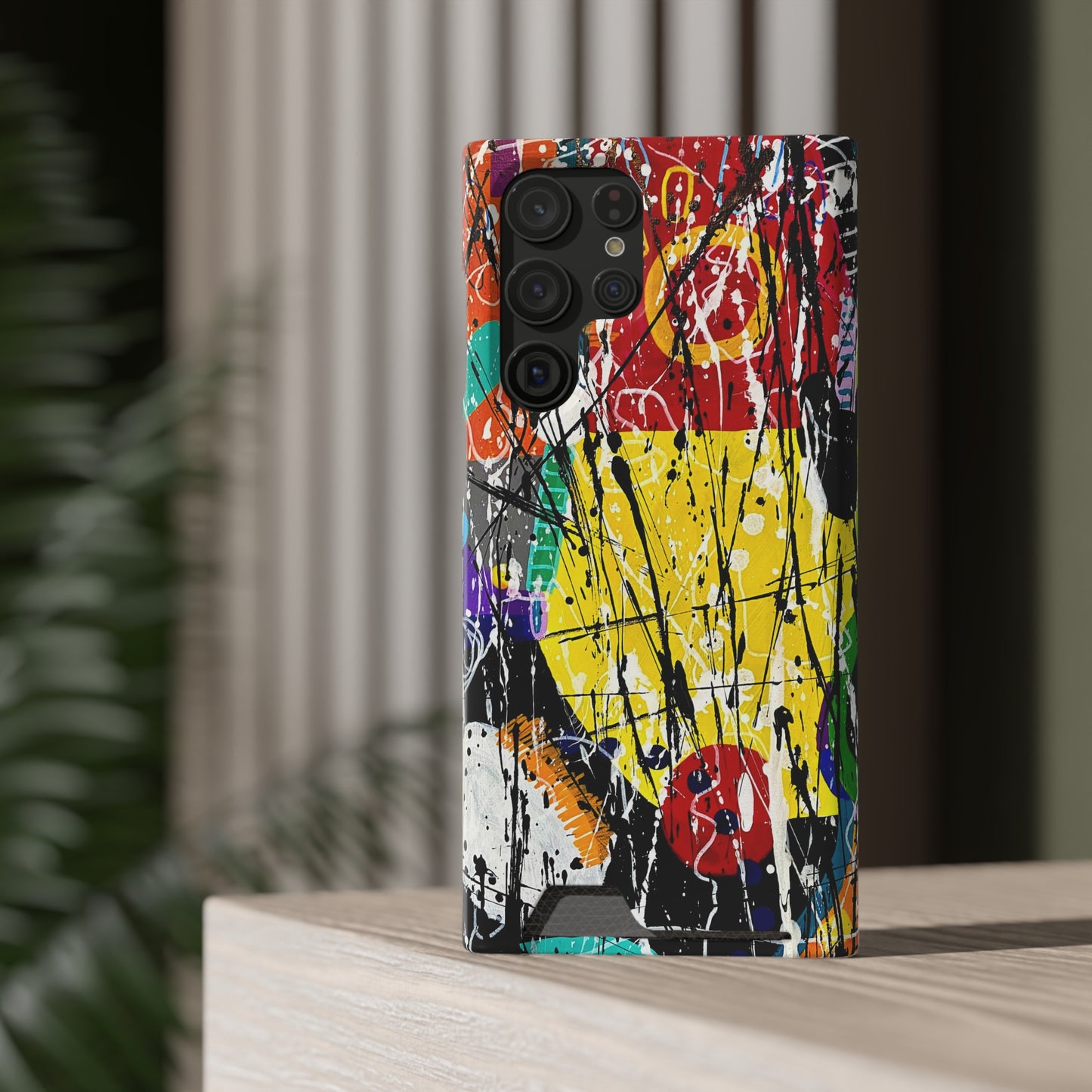 5Featured - Abstract Art Phone Case With Card Holder