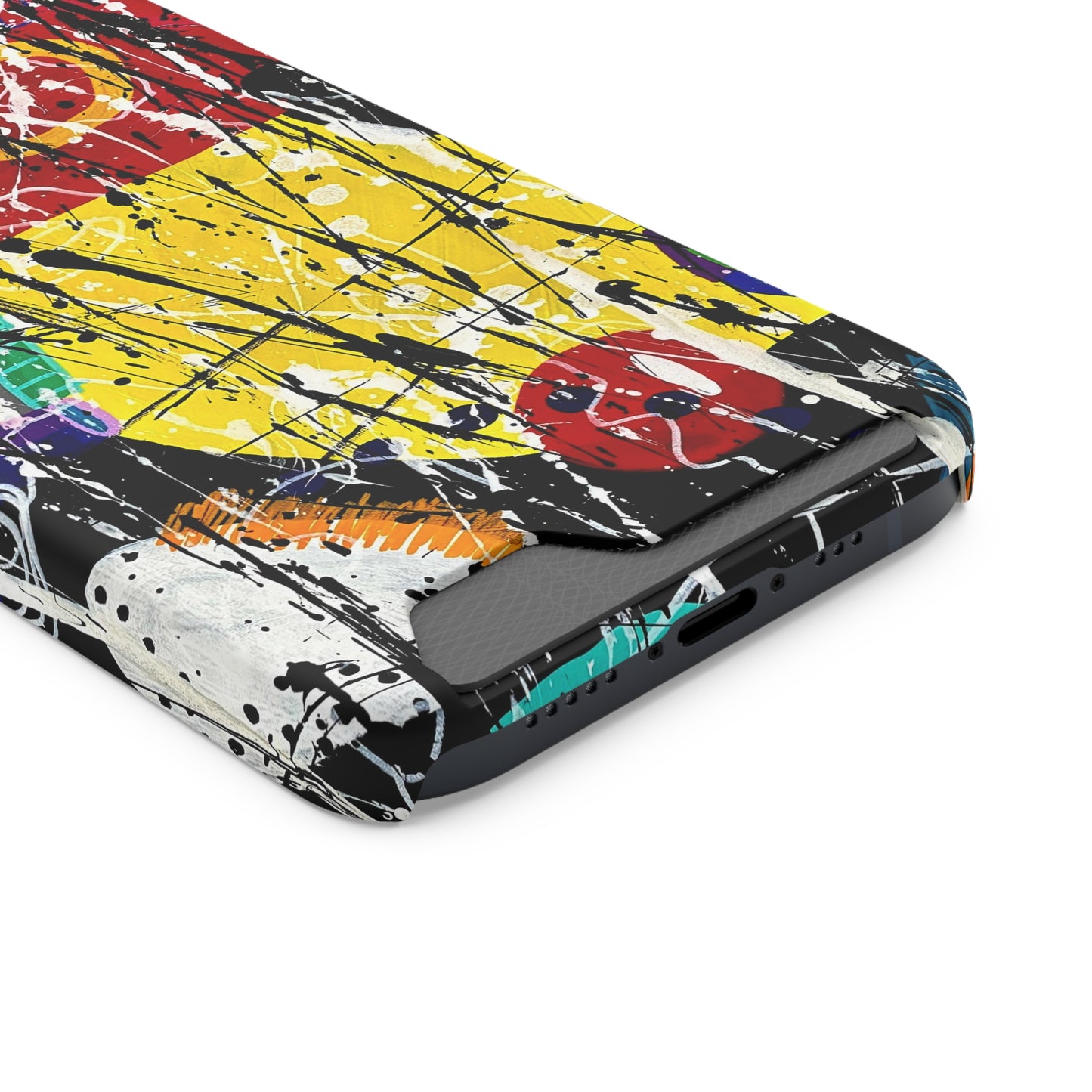 5Featured - Abstract Art Phone Case With Card Holder
