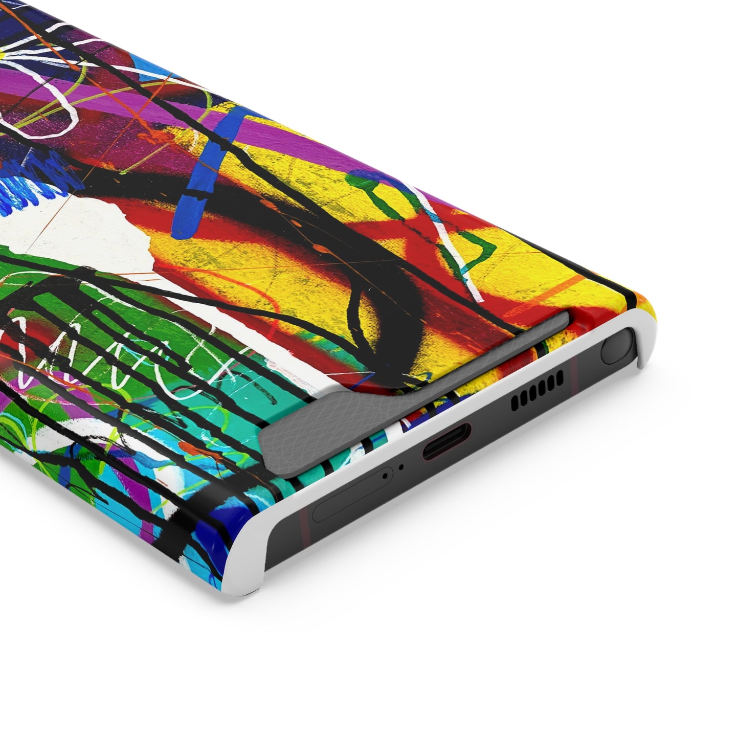 Abstract Art Phone Case With Card Holder