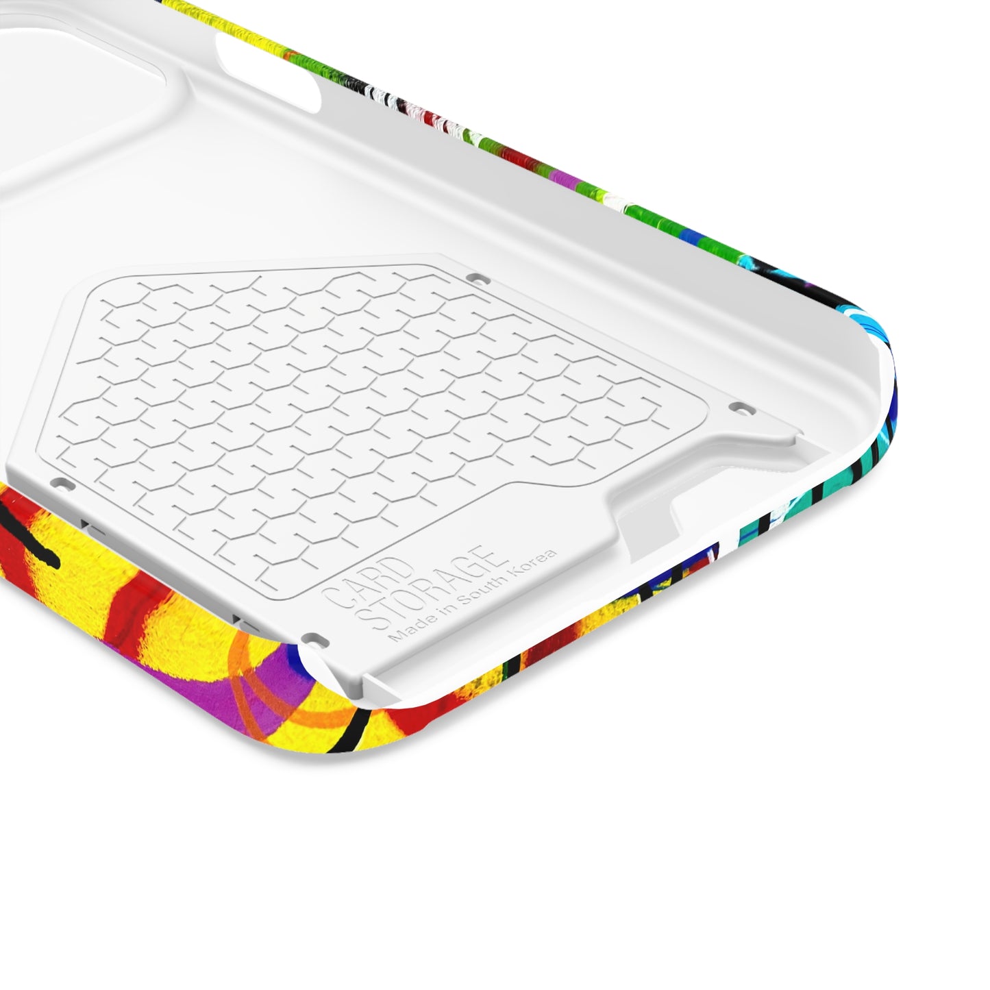 Abstract Art Phone Case With Card Holder