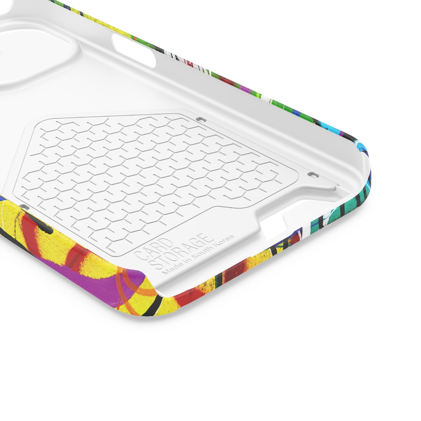 Abstract Art Phone Case With Card Holder