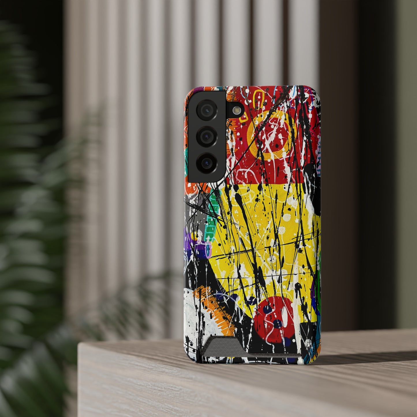 5Featured - Abstract Art Phone Case With Card Holder
