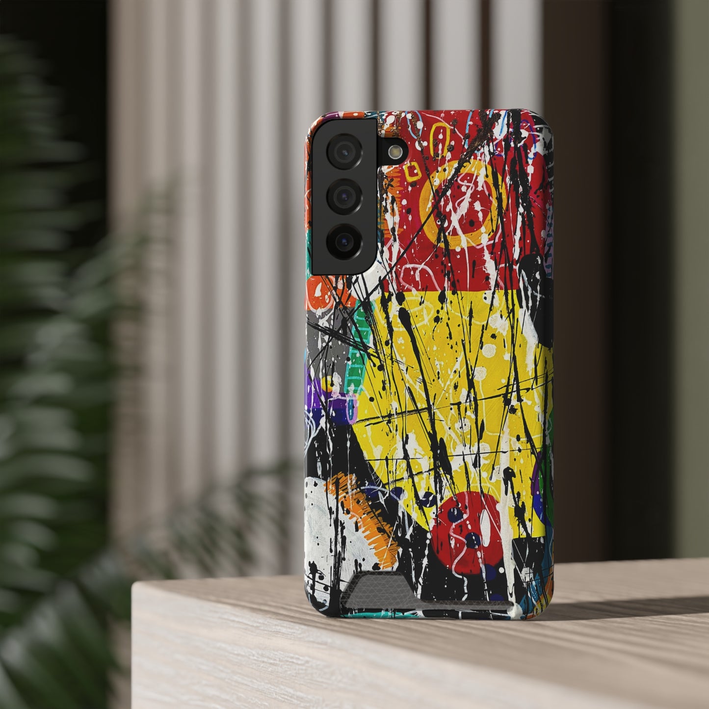 5Featured - Abstract Art Phone Case With Card Holder