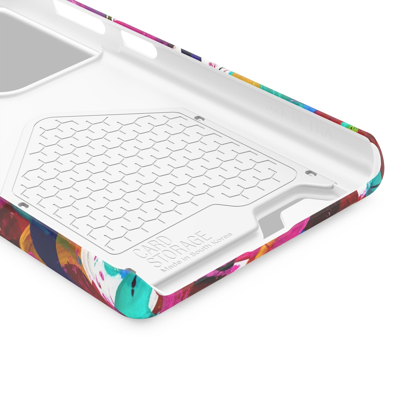 Abstract Art Phone Case With Card Holder