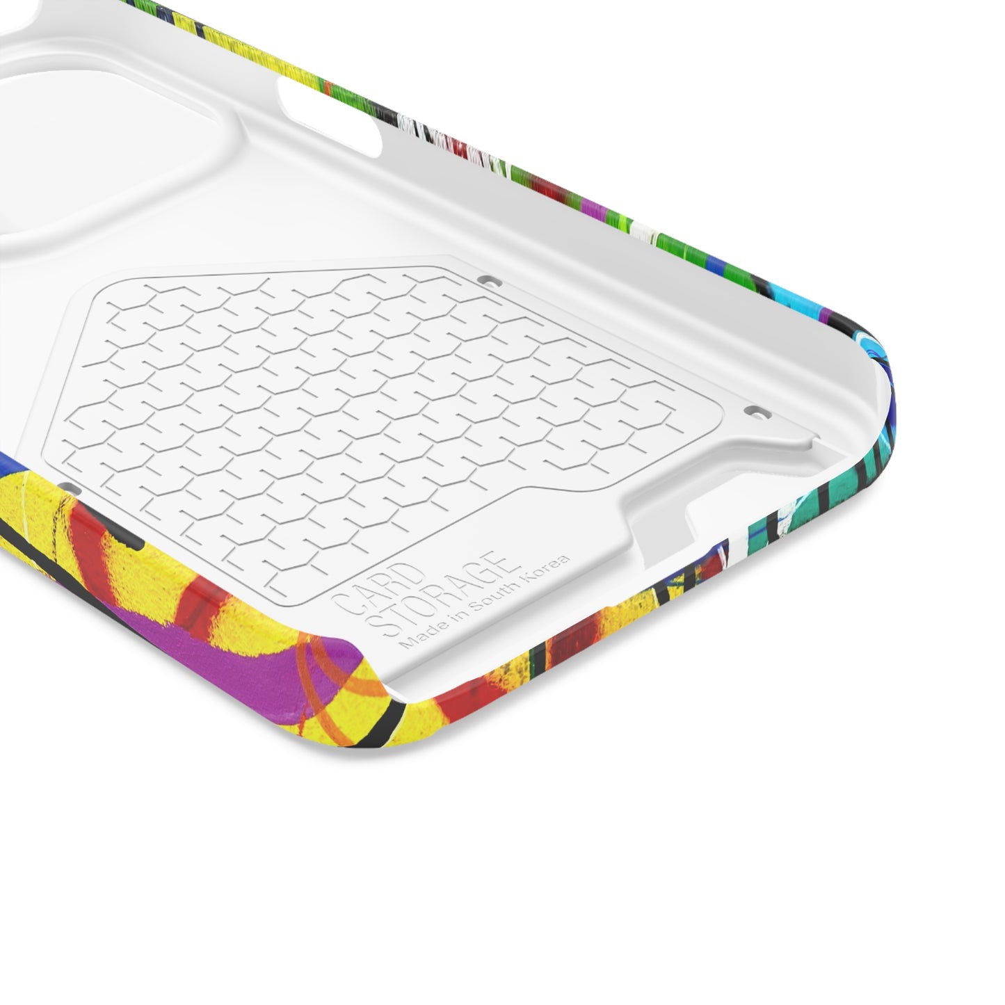 Abstract Art Phone Case With Card Holder
