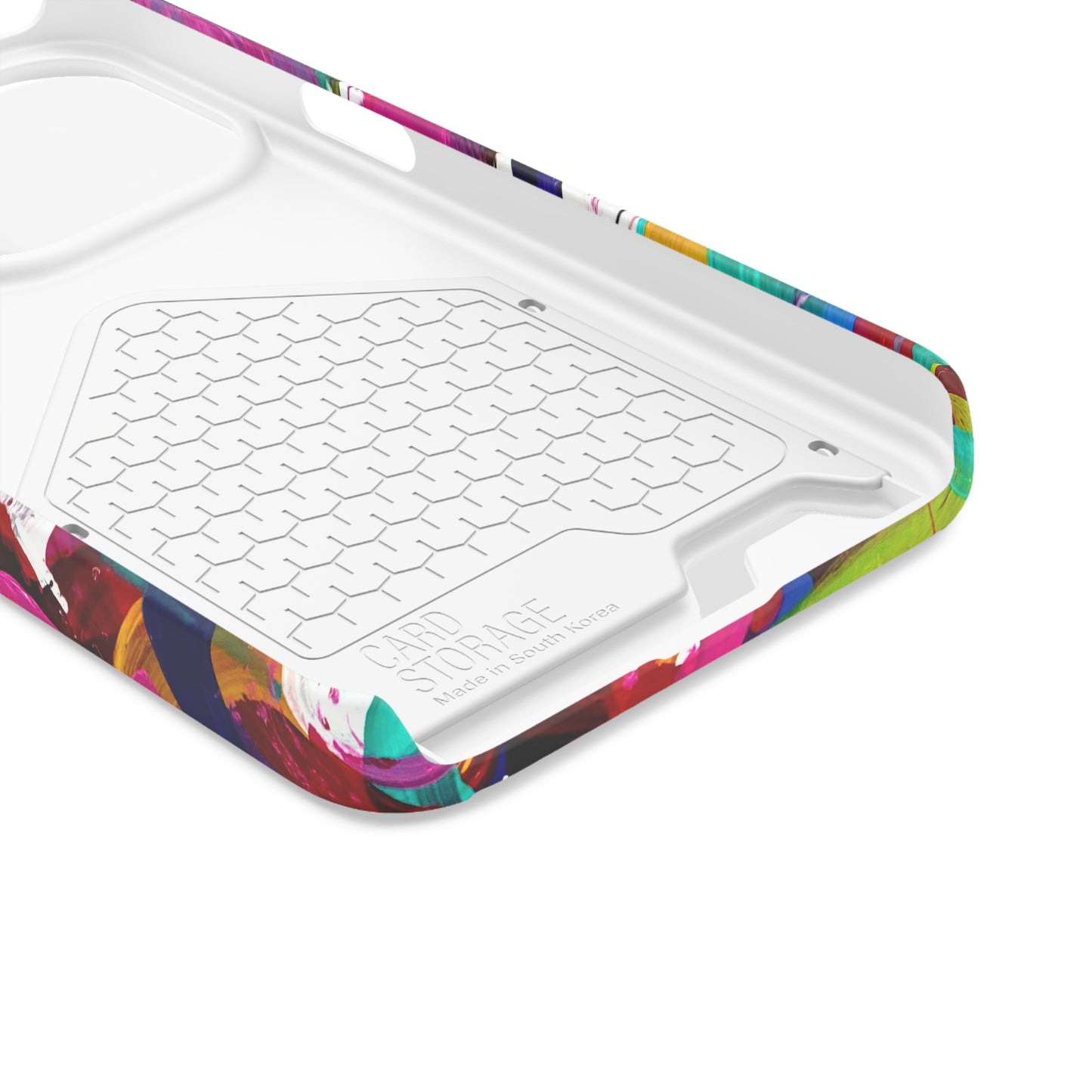 Abstract Art Phone Case With Card Holder